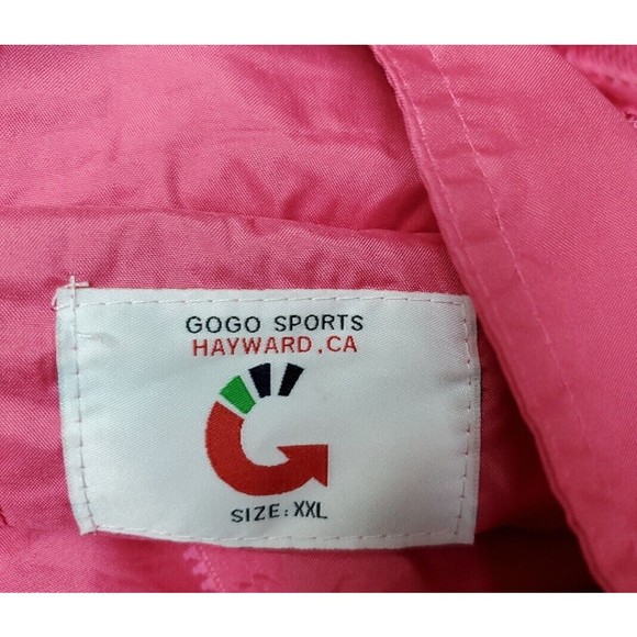 Gogo Sports 2XL Pink Full Zip Jacket San Francisco California - Size XXL - Picture 5 of 7